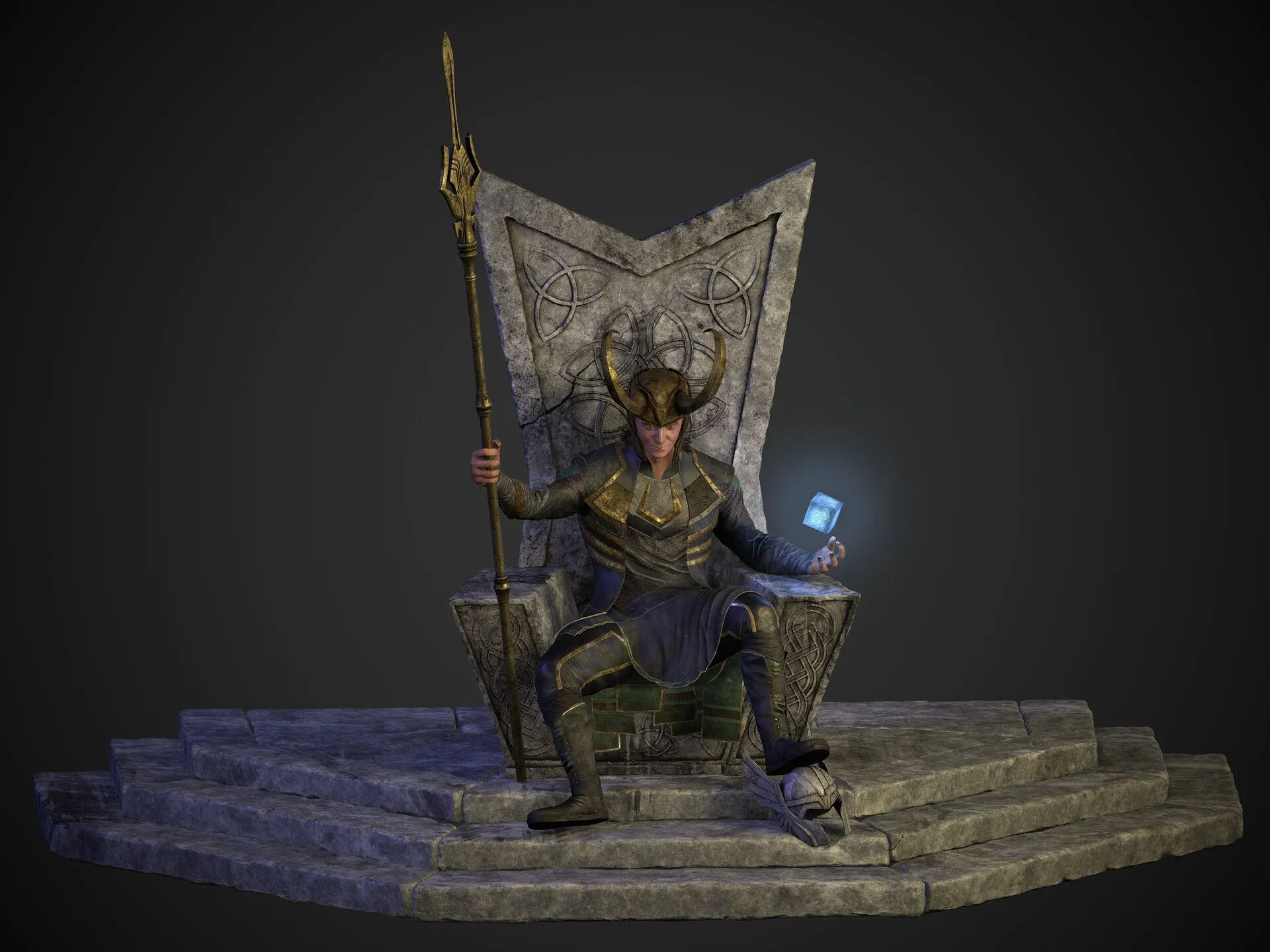 Loki on Throne