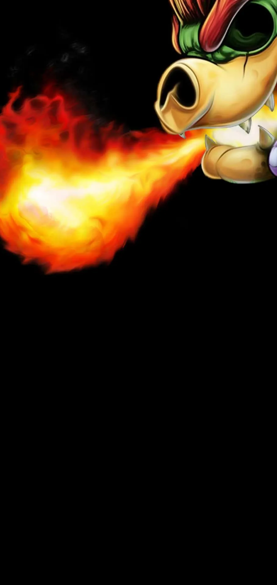 Download Bowser Roaring in Fury Wallpaper