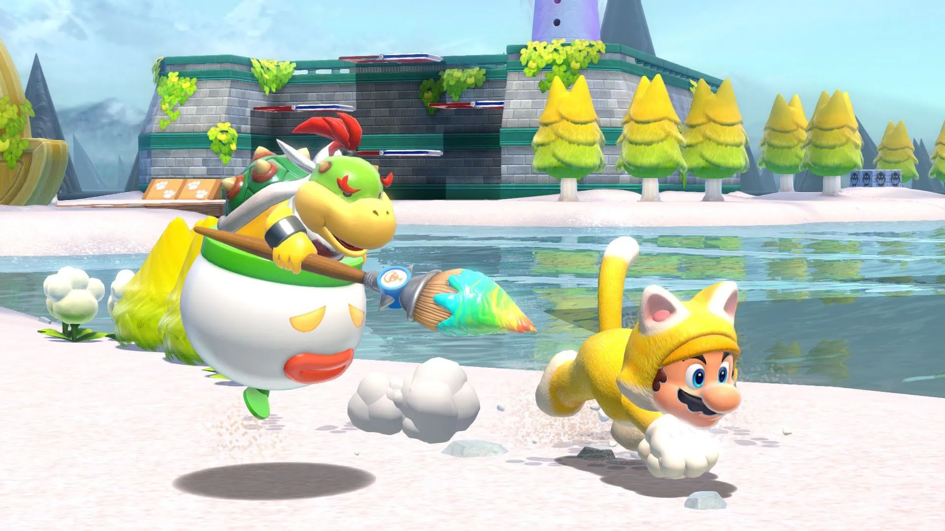 Download Bowser Jr. Mario Video Game Super Mario 3D World + Bowser's Fury HD Wallpaperx1080
