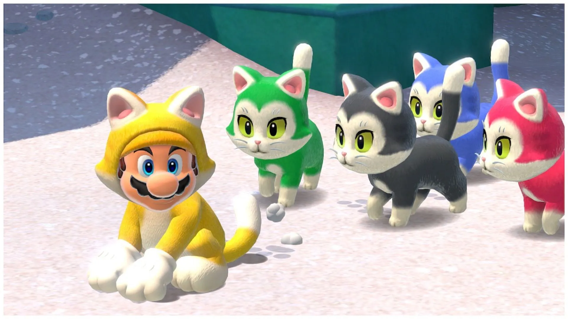 Photo mode in Super Mario 3D World + Bowser's Fury is excellent and I can't stop taking picture of cats