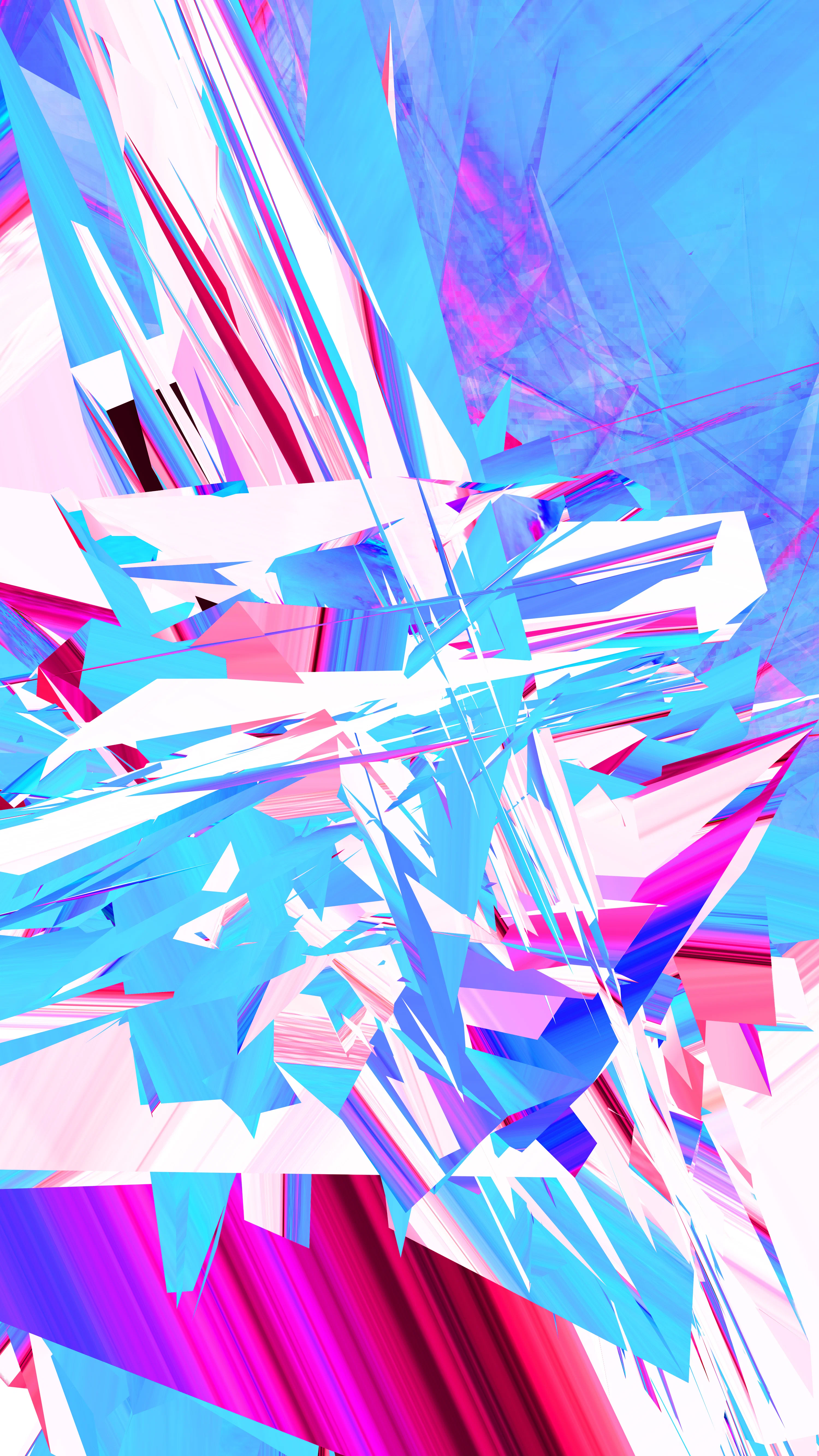 Abstract geometric shapes and bright colors. photo