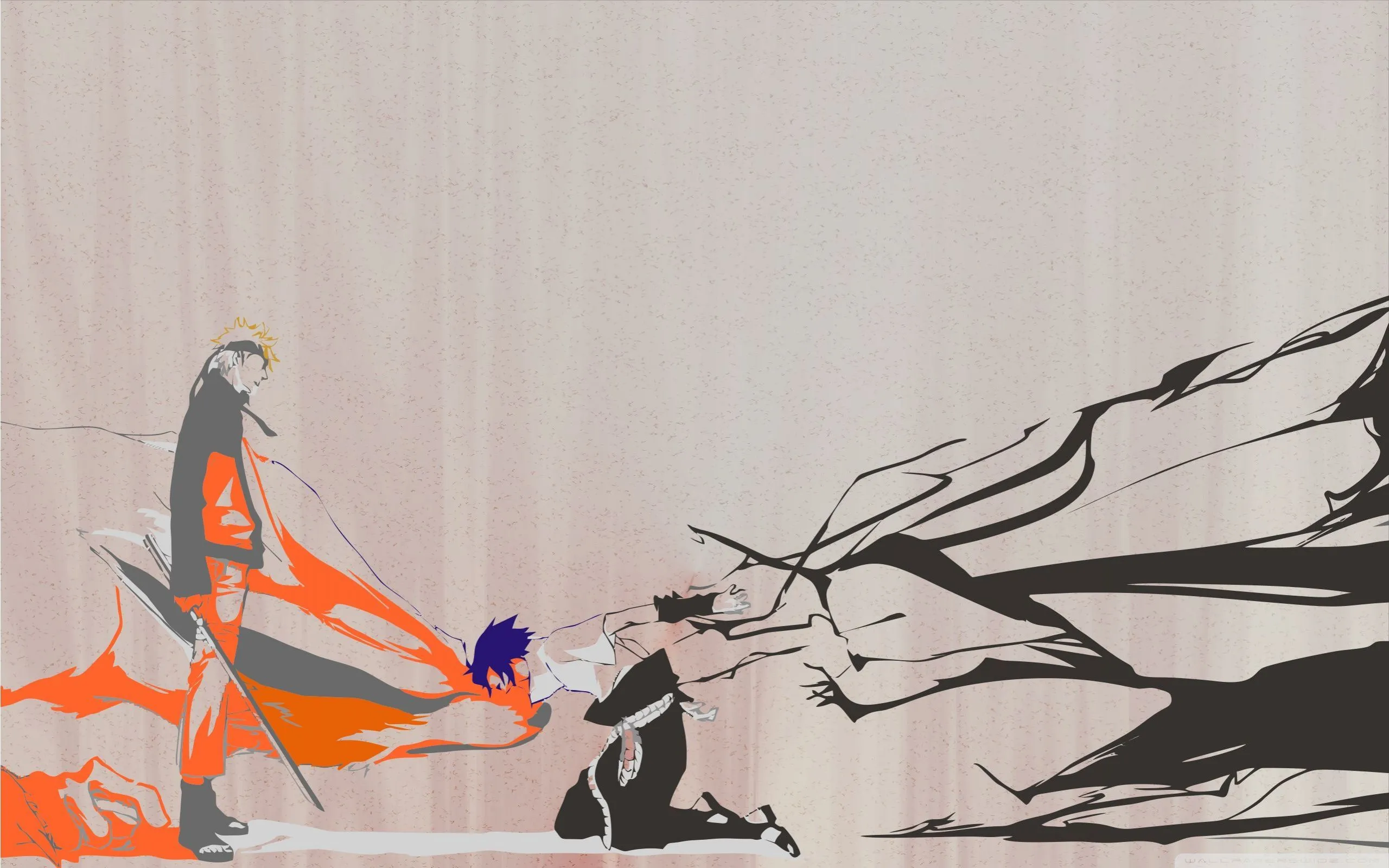 Naruto Kurama and Sasuke 4K UHD Wallpaper for UltraHD Desktop and TV, Widescreen and UltraWide Display