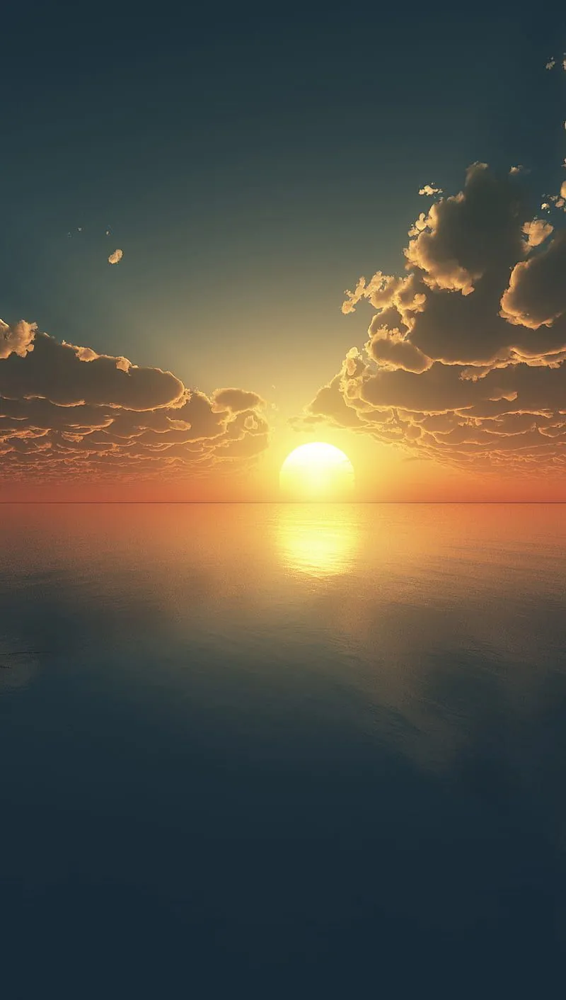 Simple sunset, fjg, c, HD phone wallpaper