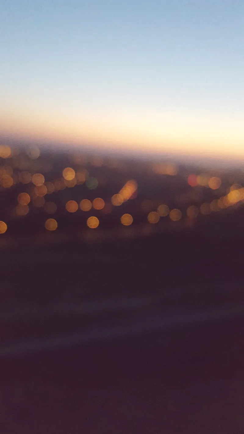 Blurry sunset, simple, sunset, HD phone wallpaper