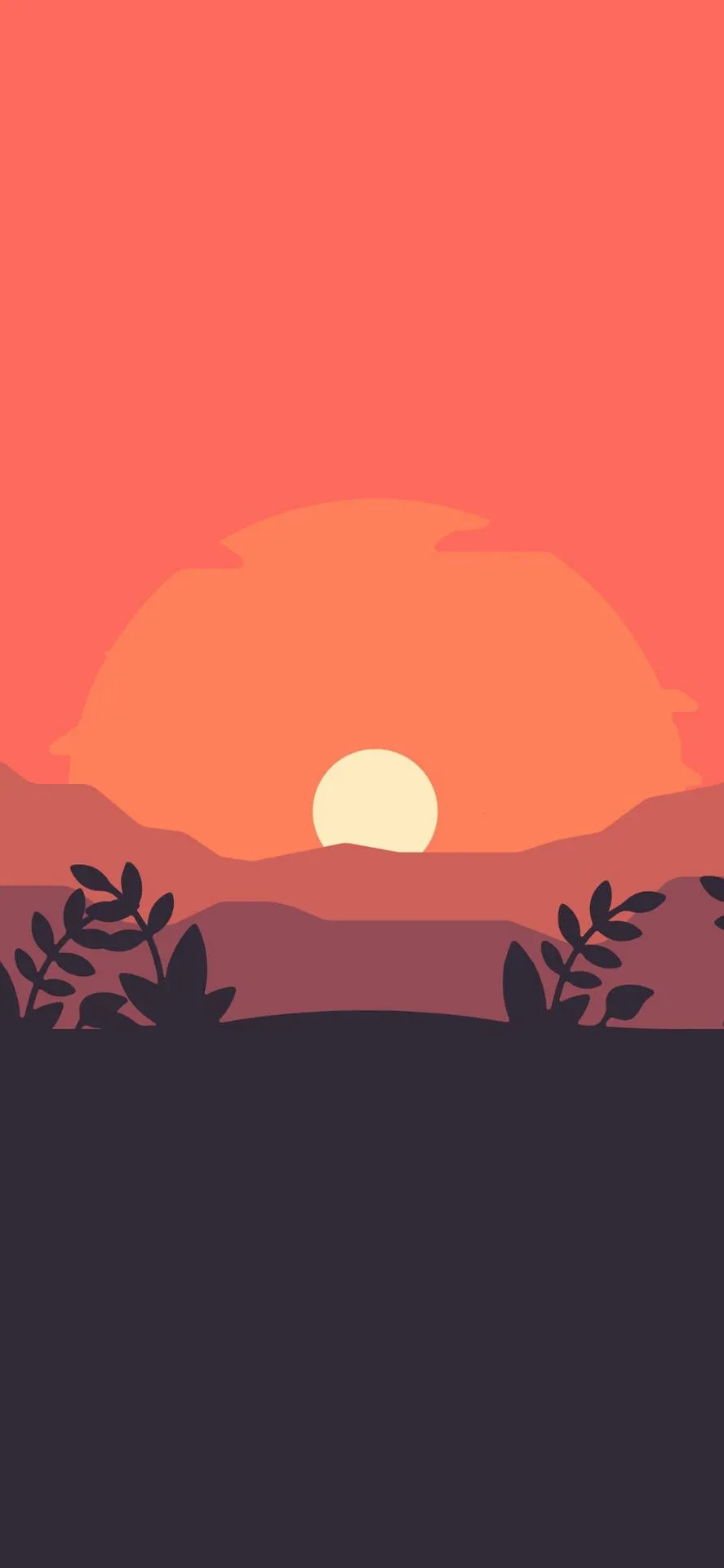 Download Cool Simple Sunset Sky Wallpaper