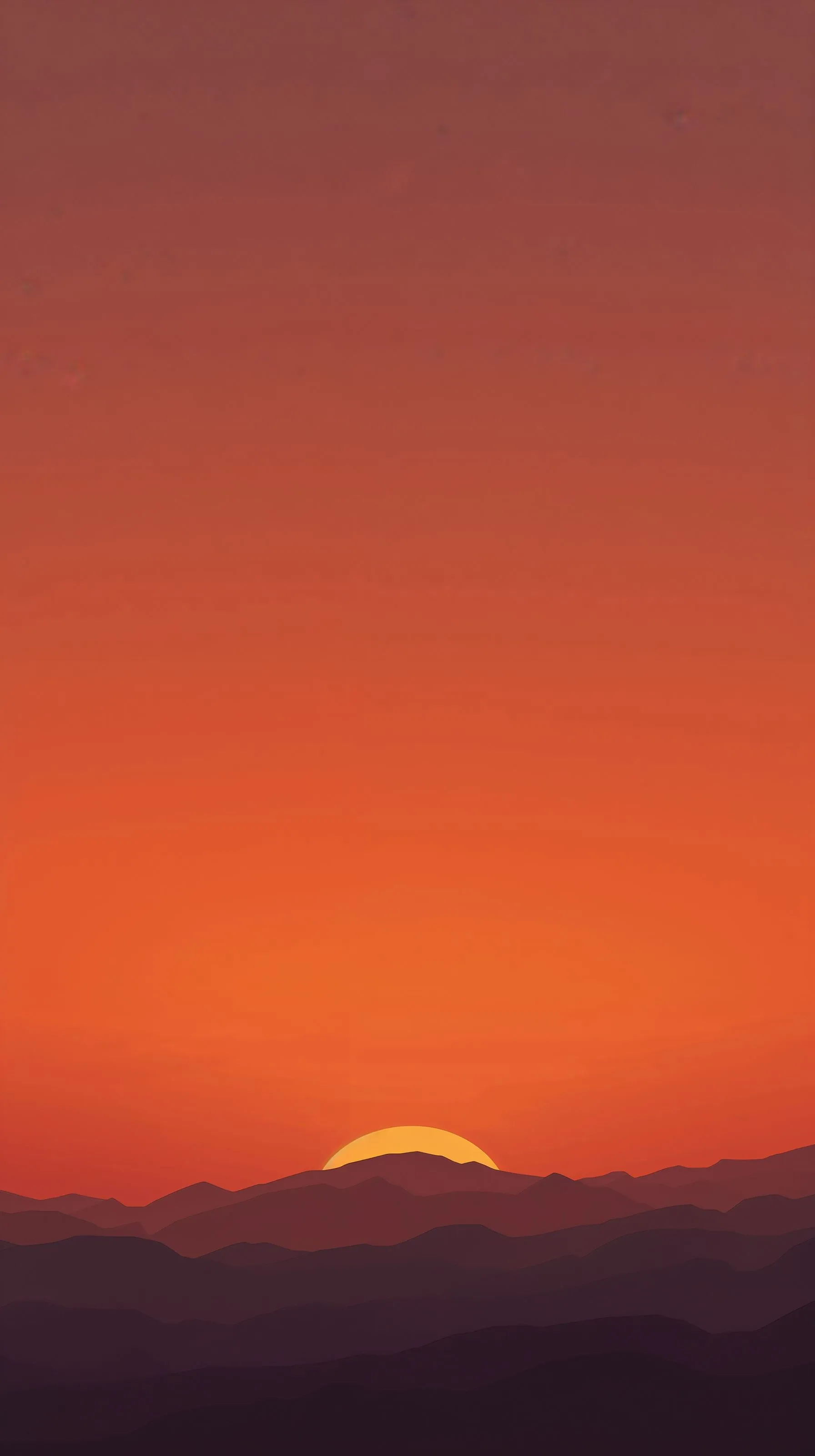 Free Minimal Sunset Wallpaper