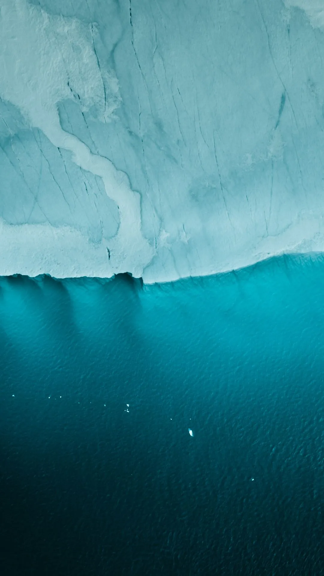 Iceland Wallpaper 4K, Glacier, Aerial view, Cold, Cliff