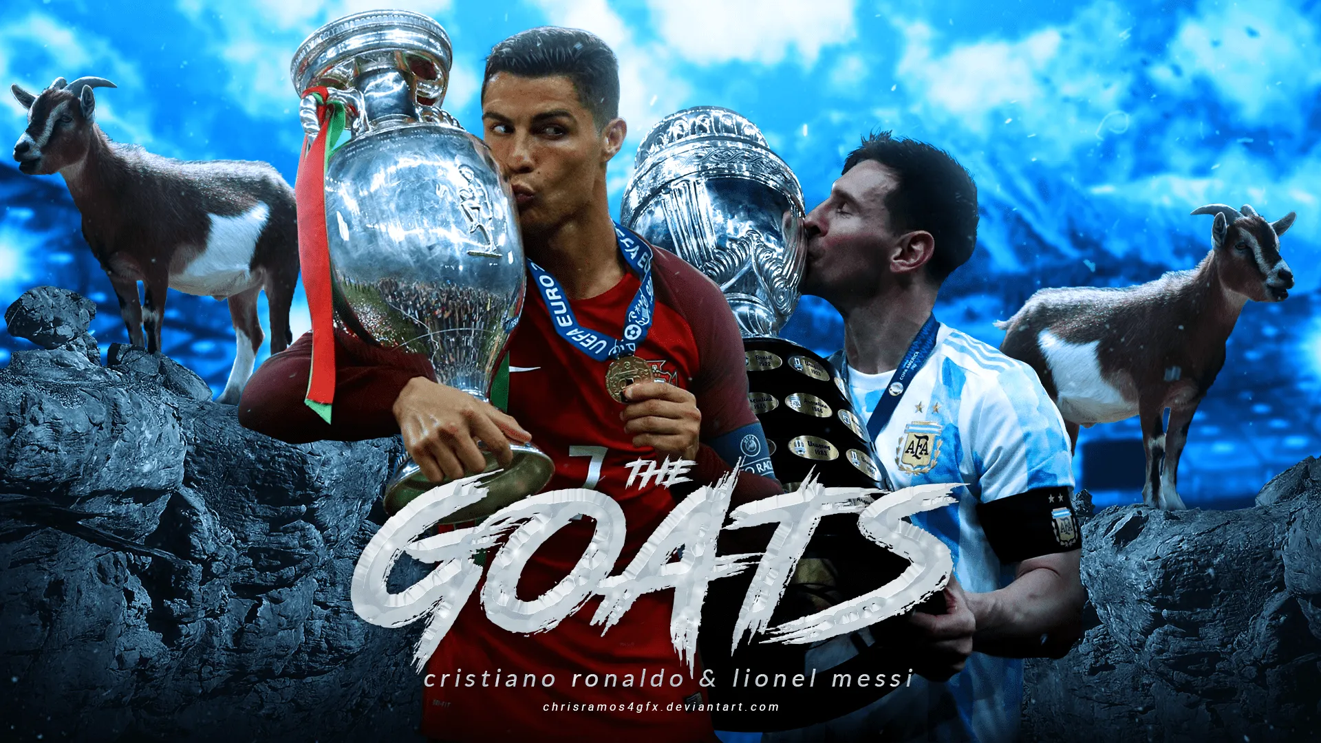 Messi and CR7 Wallpaper