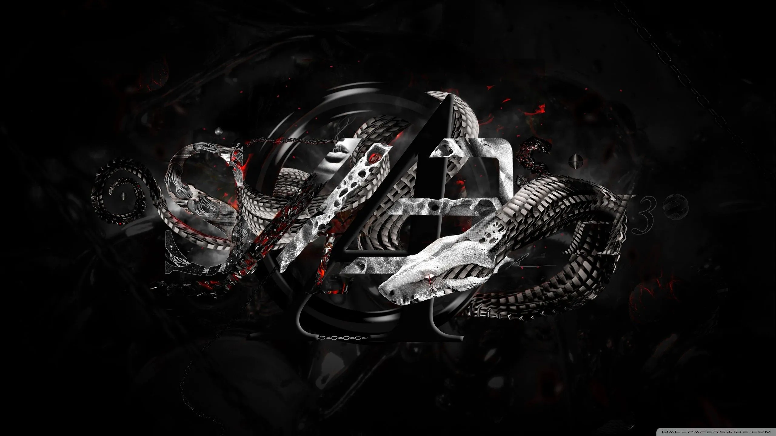 abstract, Snake wallpaper 2560x1440 Wallpaper HD / Desktop and Mobile Background