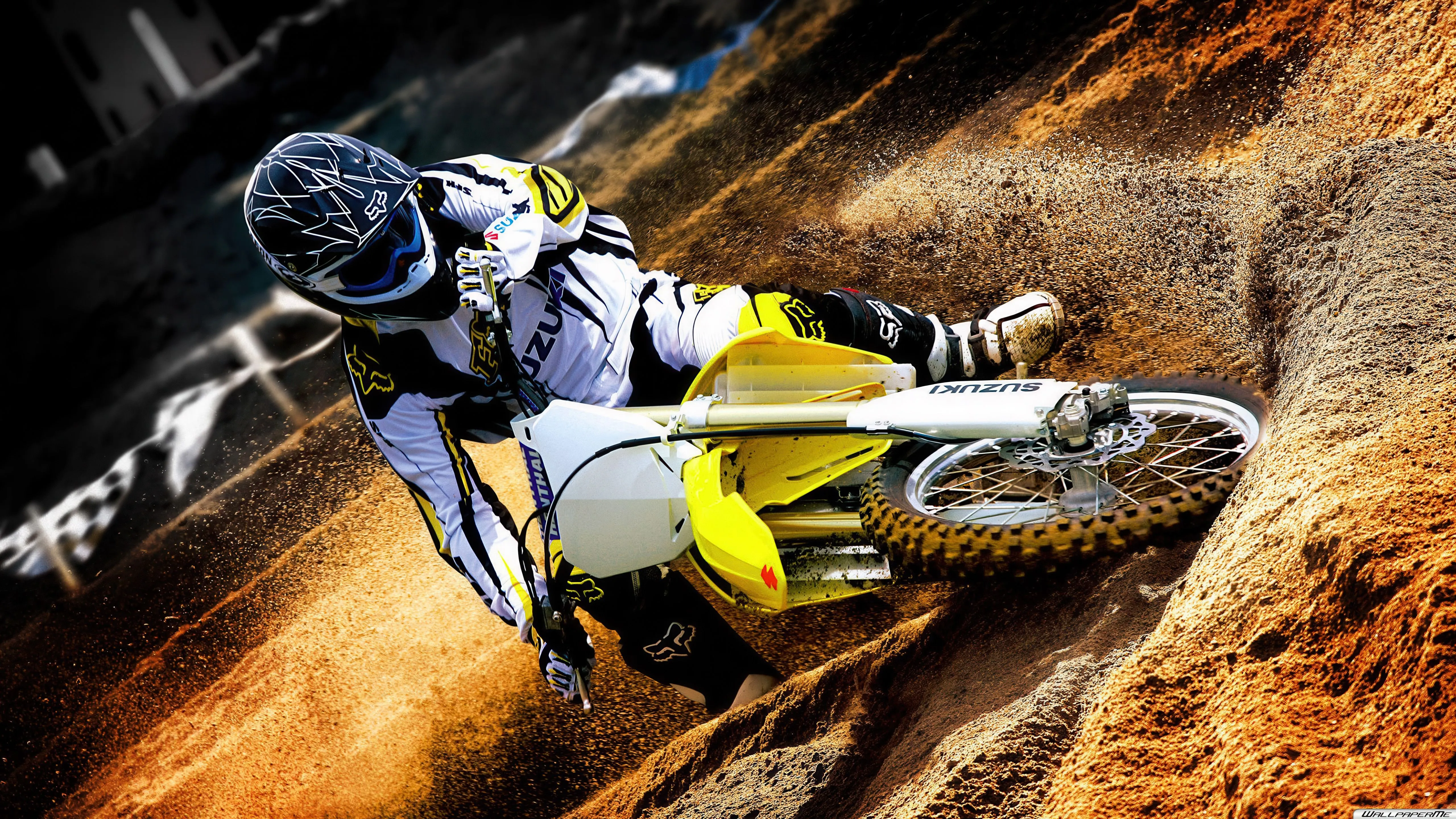 Suzuki RM Wallpaper 4K, Motocross, Dirt Bikes