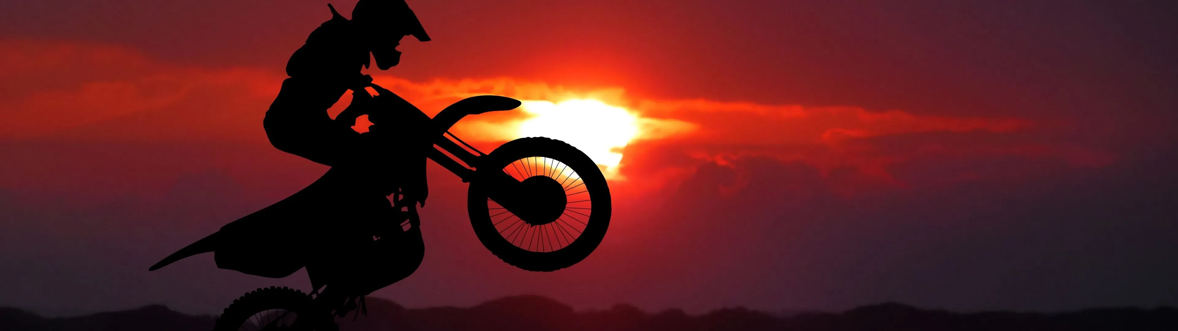 Motocross Motorcycle Wallpaper 4K, Motorcycle stunt, Silhouette