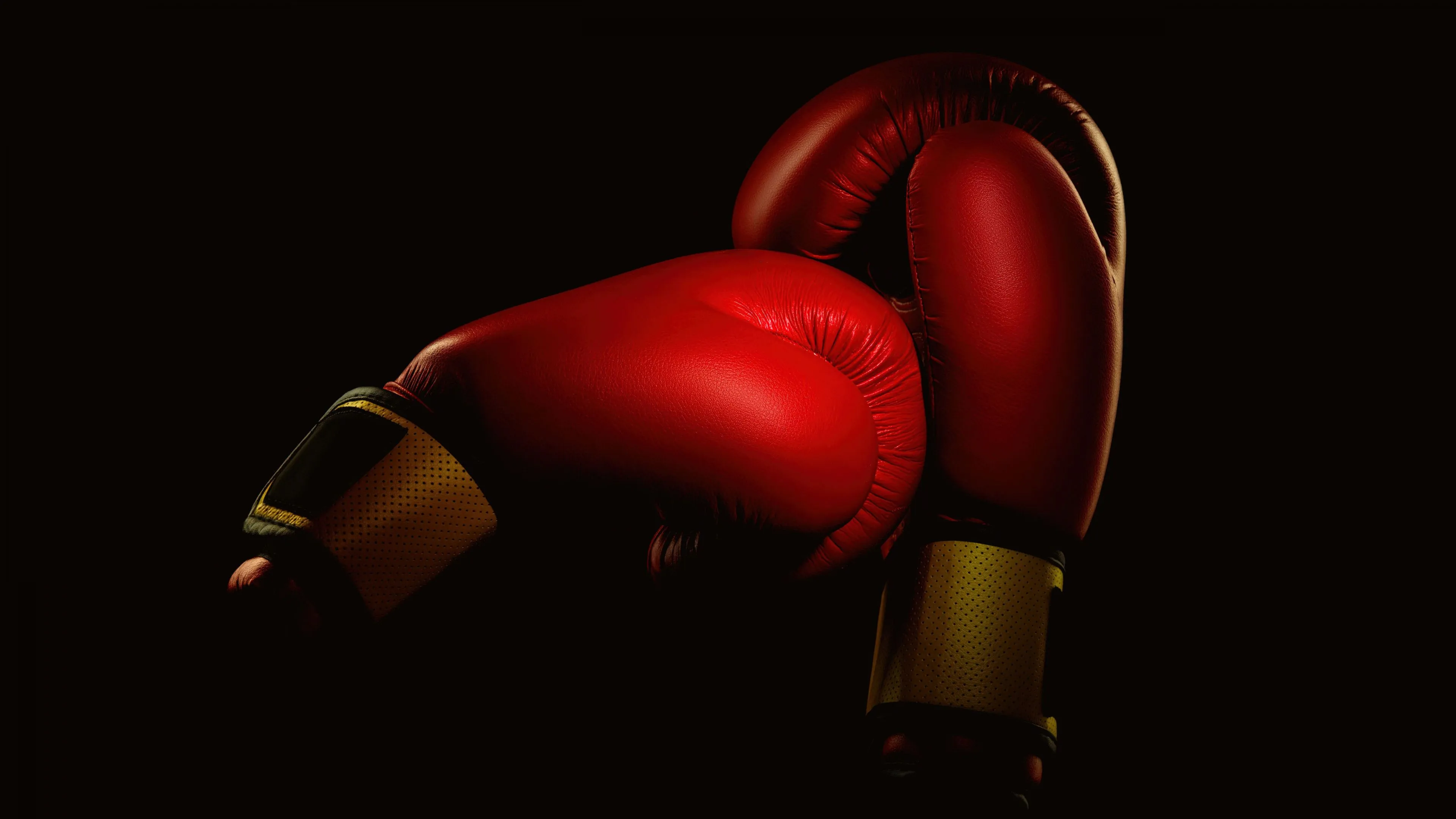 Boxing Wallpaper 4K, Gloves, Black background