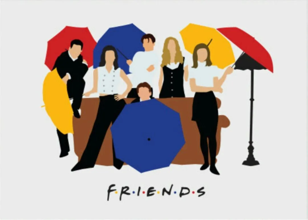 Friends tv shown minimalist poster