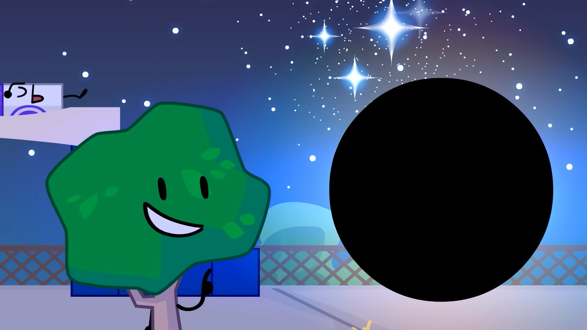 Black Hole and Tree. Battle for Dream Island