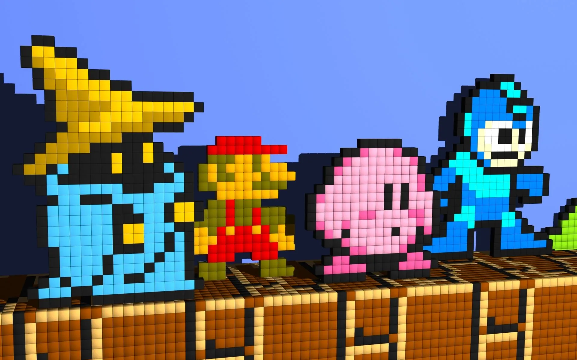 kirby, Mario, Mega, Man, Vivi, final, Fantasy, Ix Wallpaper HD / Desktop and Mobile Background