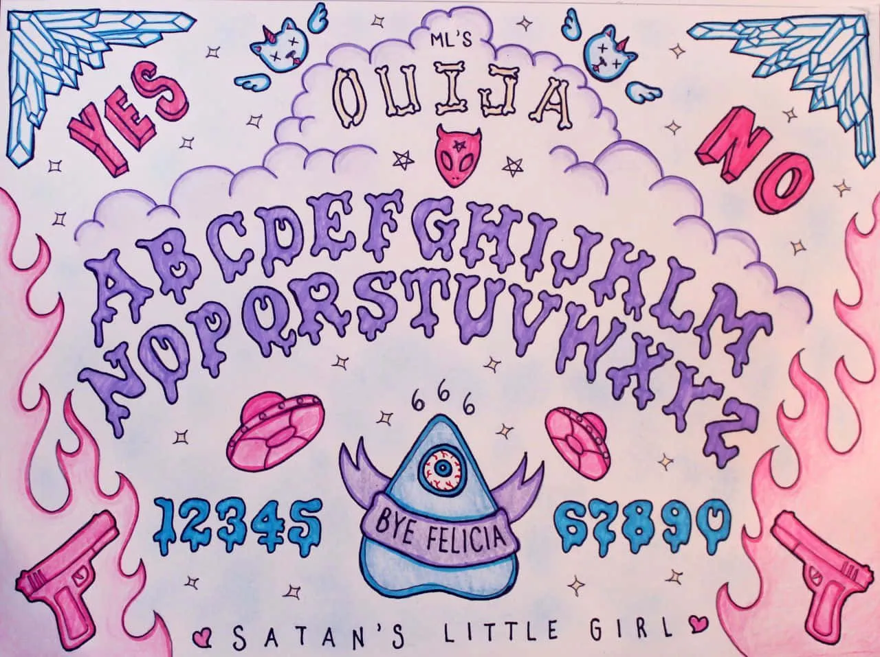 Pastel Goth Background