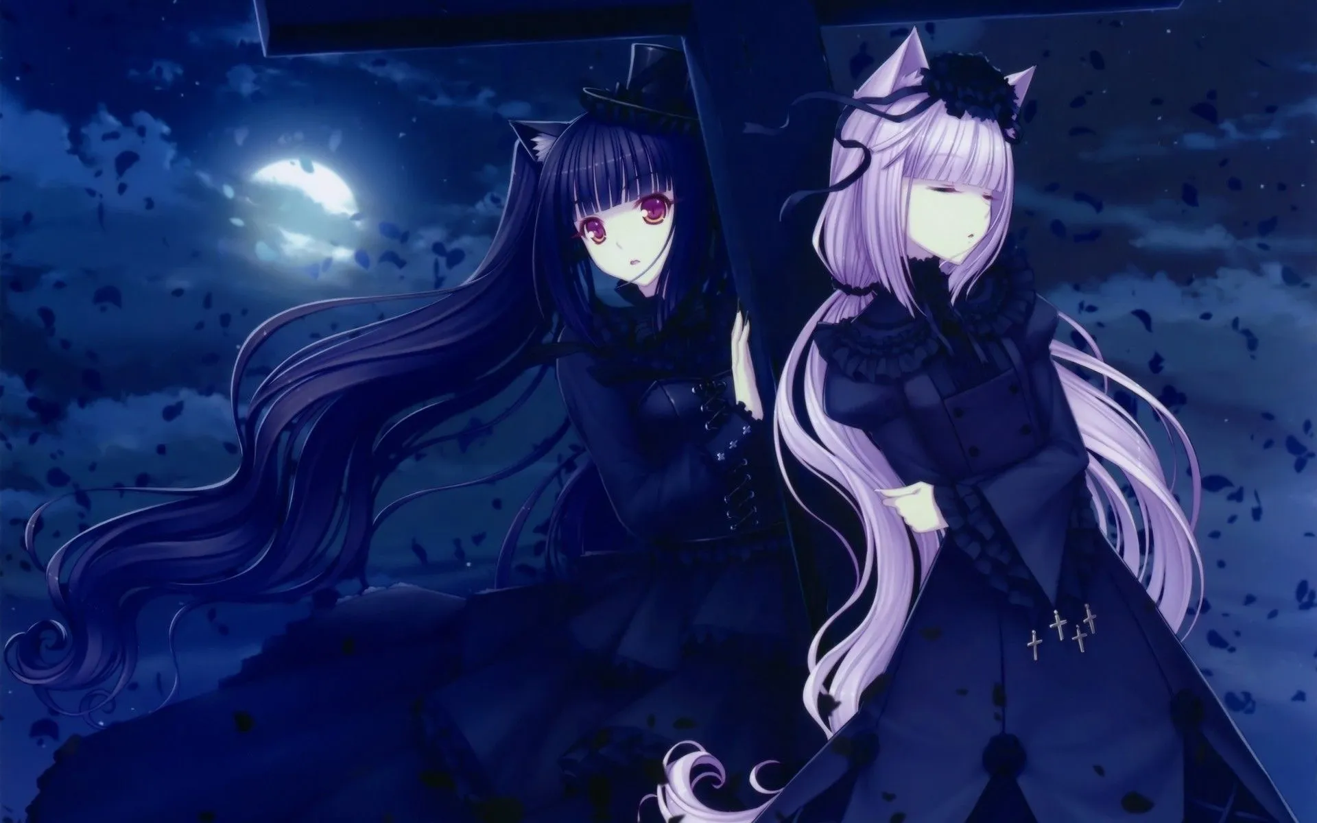 nekomimi, gothic, neko para Wallpaper, HD Anime 4K Wallpaper, Image and Background