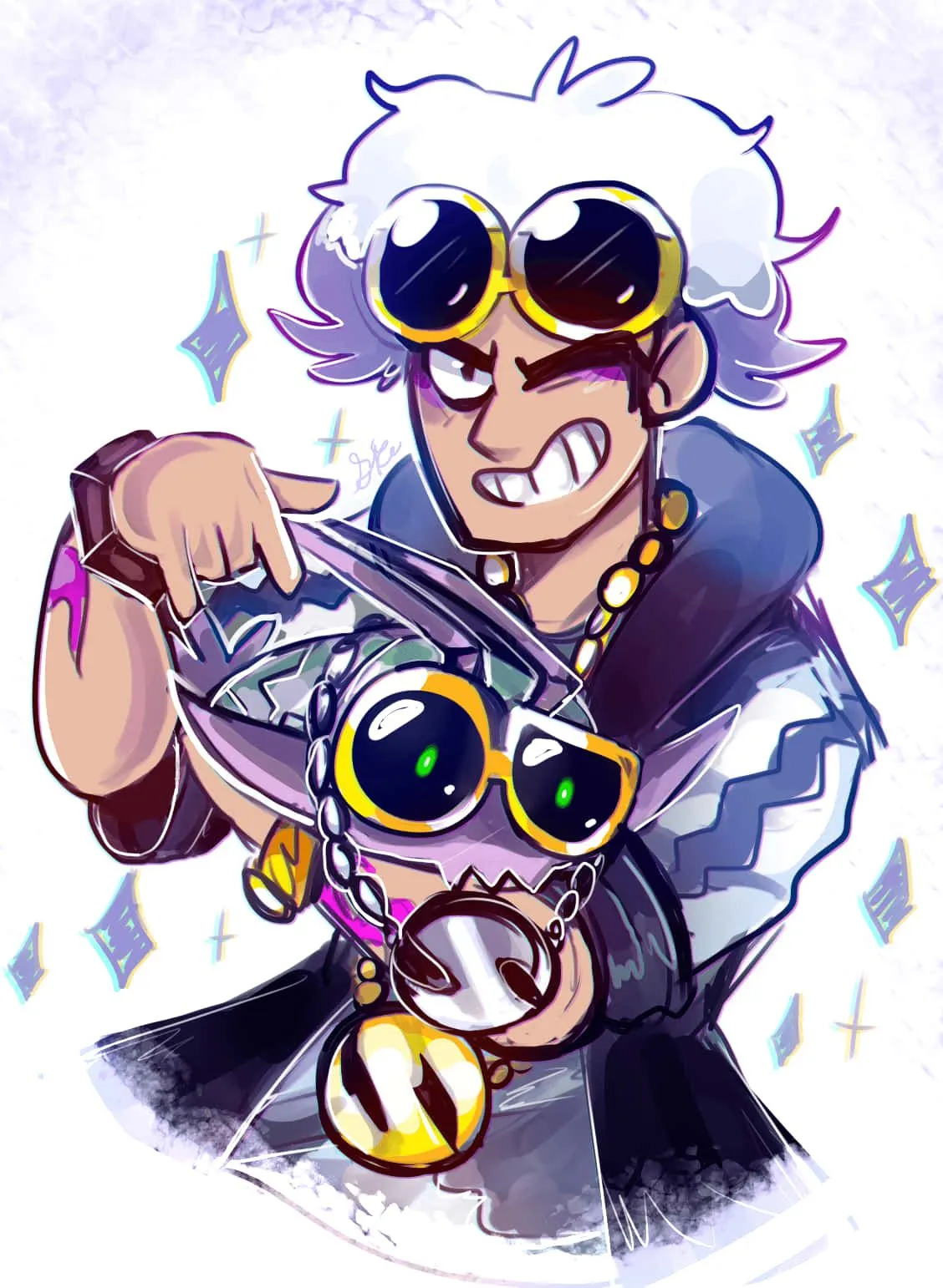 Download Cool Guy Guzma And Wimpod Wallpaper