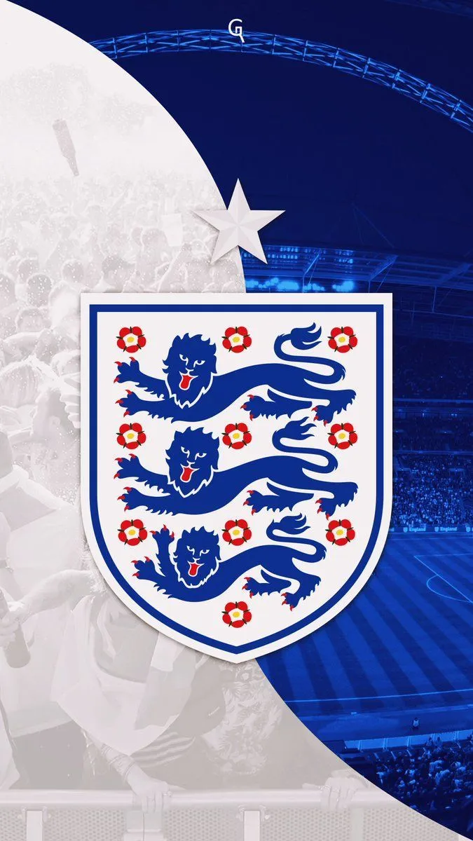 Three lions wallpaper. Everton badge wallpaper, Manchester city emblem blue background, England football team logo
