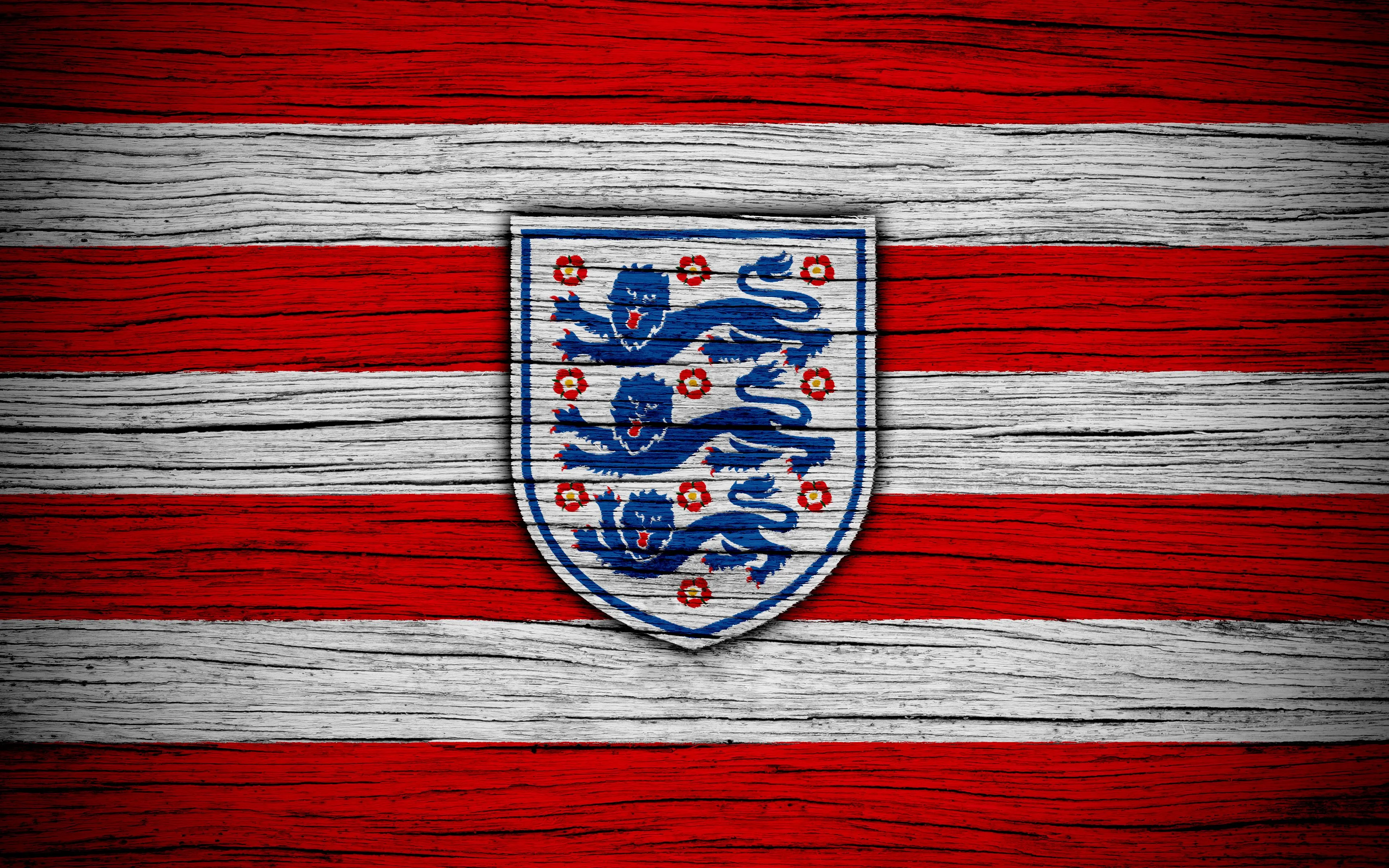 Desktop wallpaper: England National Football Team, Sports, Emblem, England, Logo, Soccer 4K free download for PC. 451416