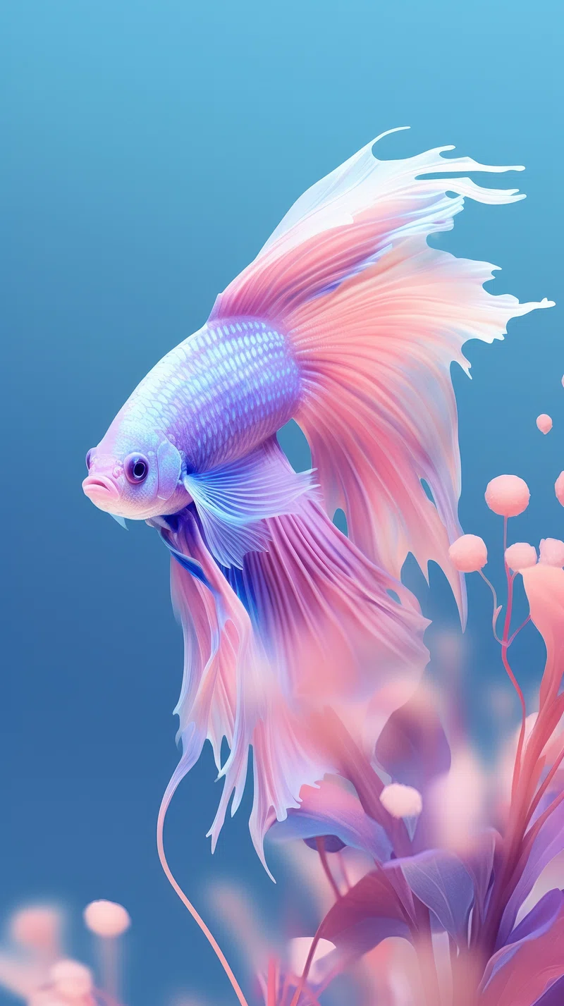 Betta Fish Aquarium Sea Life Image Wallpaper