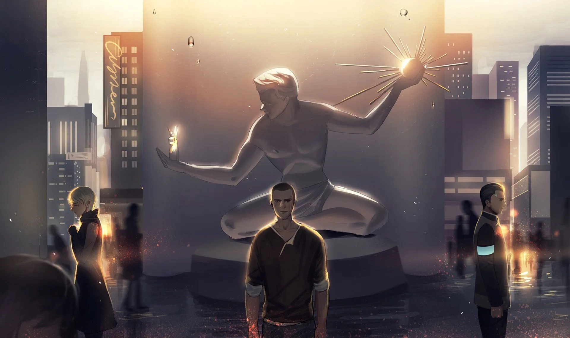 Download Kara (Detroit: Become Human) Markus (Detroit: Become Human) Connor (Detroit: Become Human) Video Game Detroit: Become Human HD Wallpaper