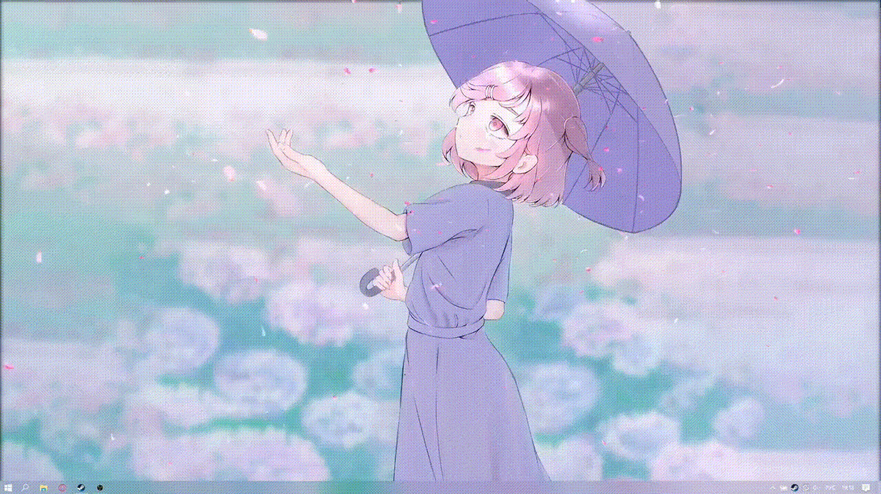 Live wallpaper Natsuki Doki Doki download on VSThemes.org