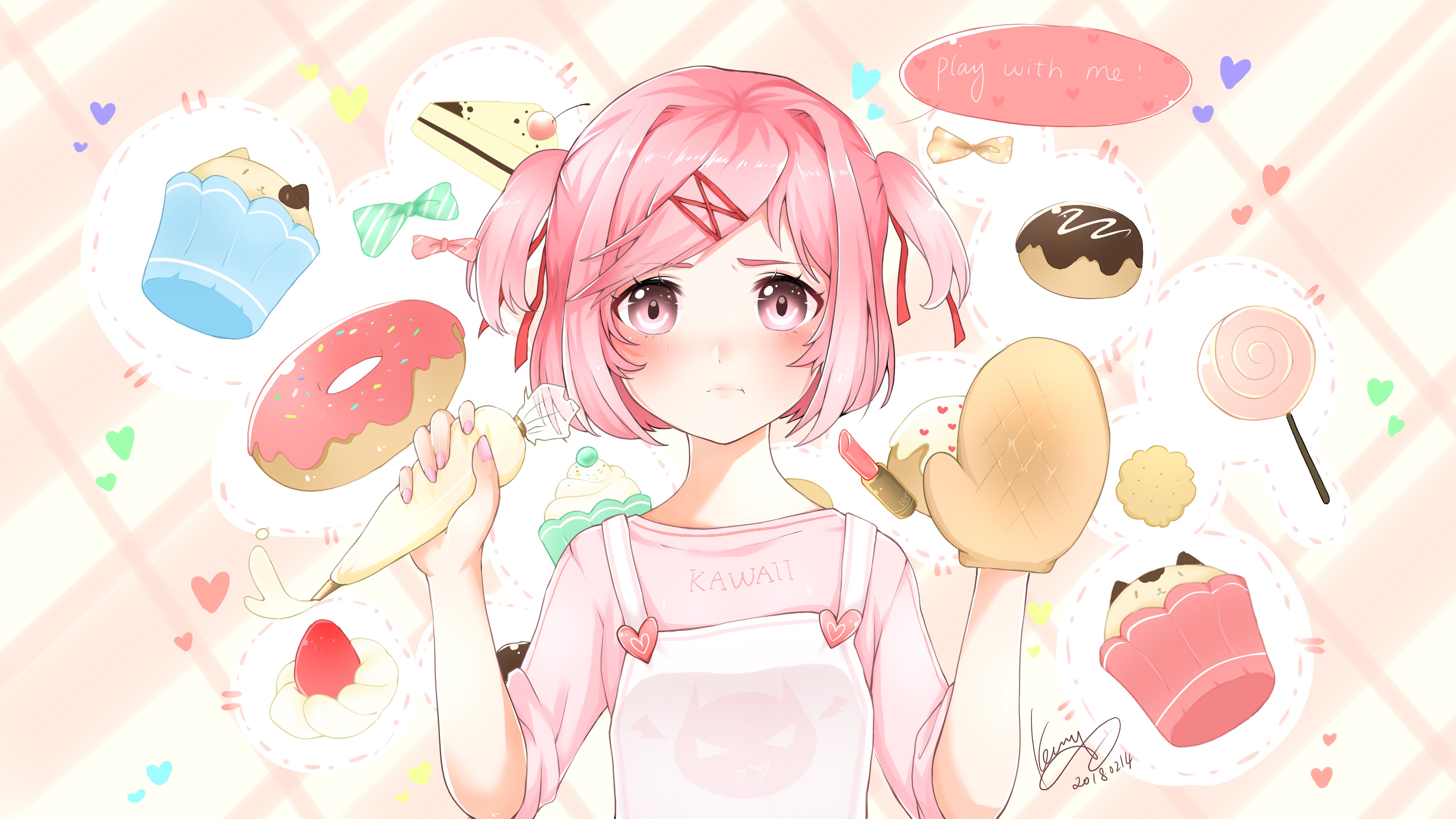 Natsuki (Doki Doki Literature Club!) Image by Pixiv Id 17988637 Anime Image Board