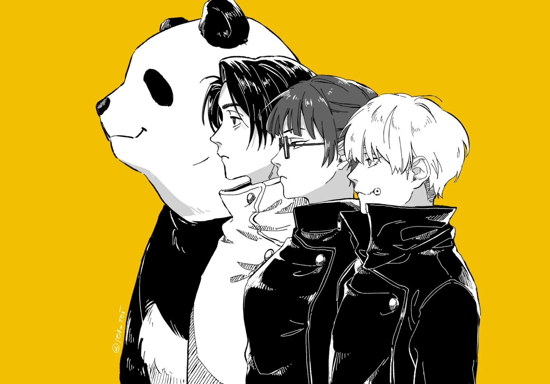 Jujutsu Kaisen 0 Heroes: Toge, Maki, Yuta & Panda HD Wallpaper by といx1668