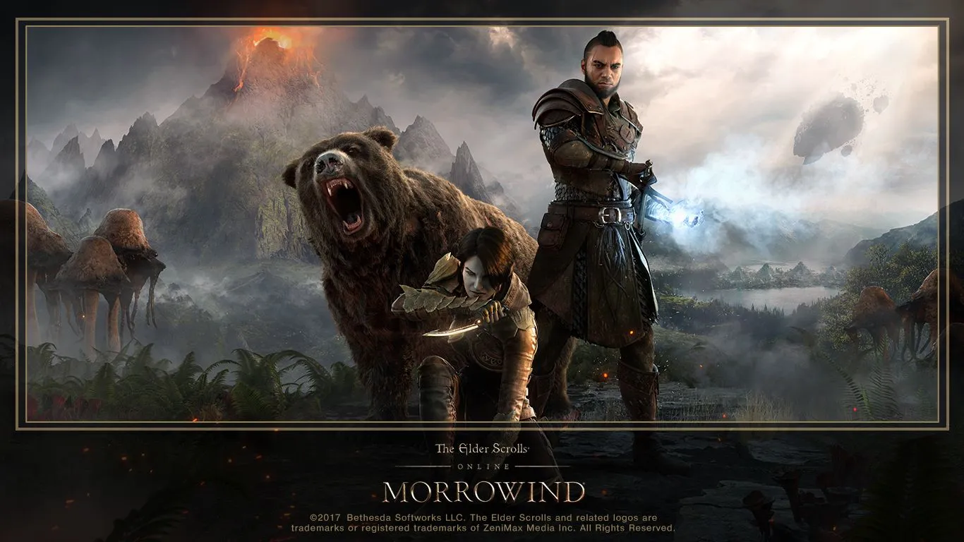 Download the New ESO: Morrowind Hero Art Wallpaper Elder Scrolls Online