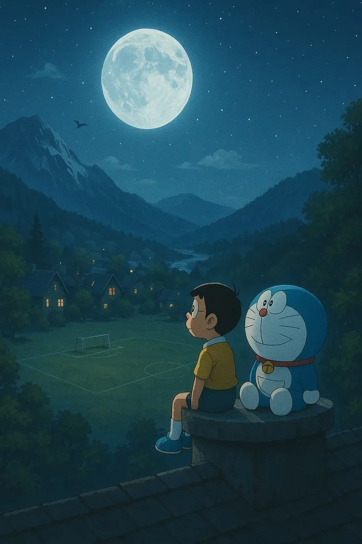 Nobita & Doraemon Under the Moonlight