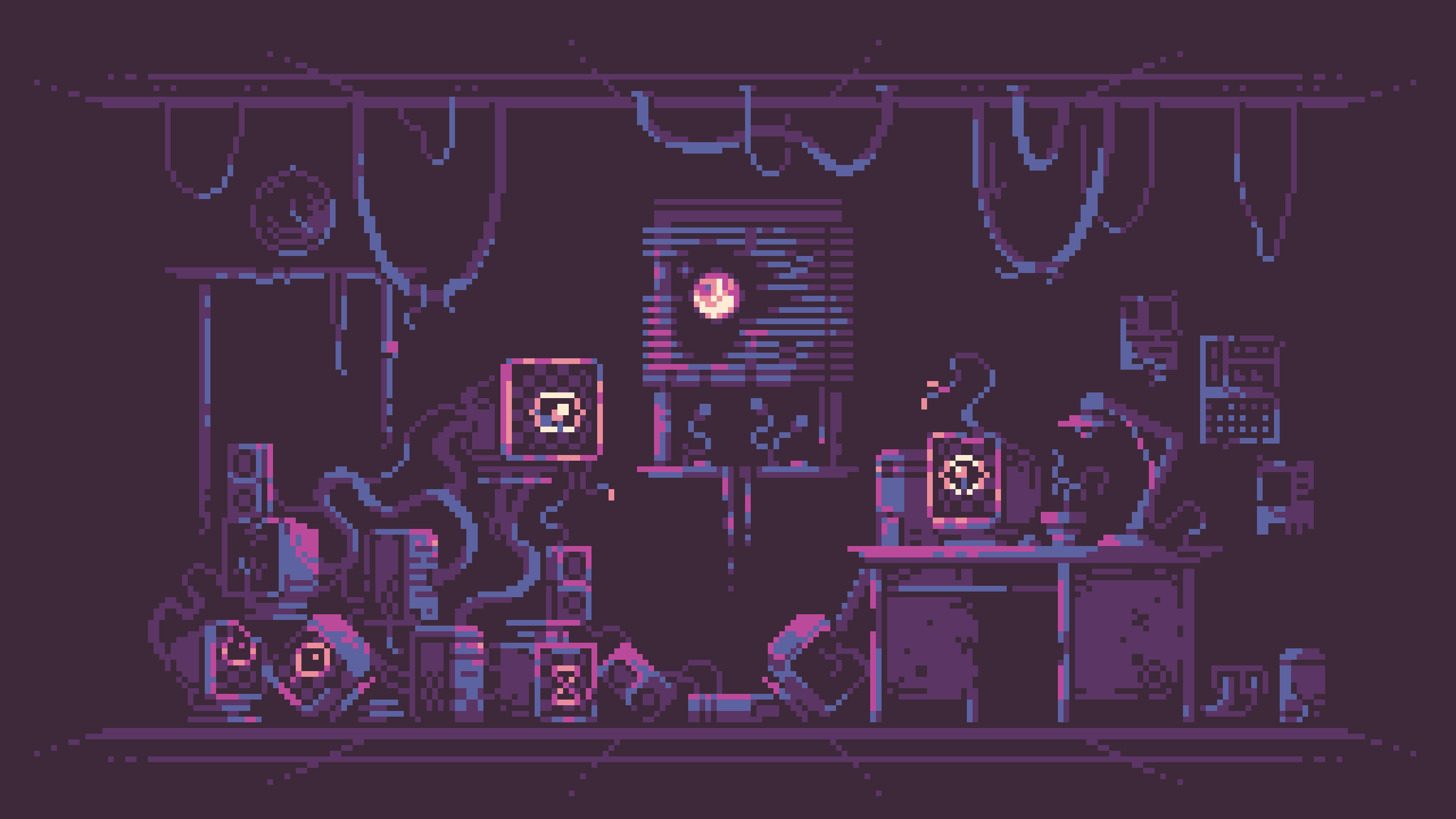 Unknown Nights Pixel art wallpaper pack