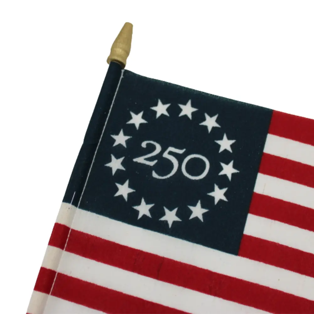 America 250™ Betsy Ross Stick Flags, Pack of 12 Flags, LLC