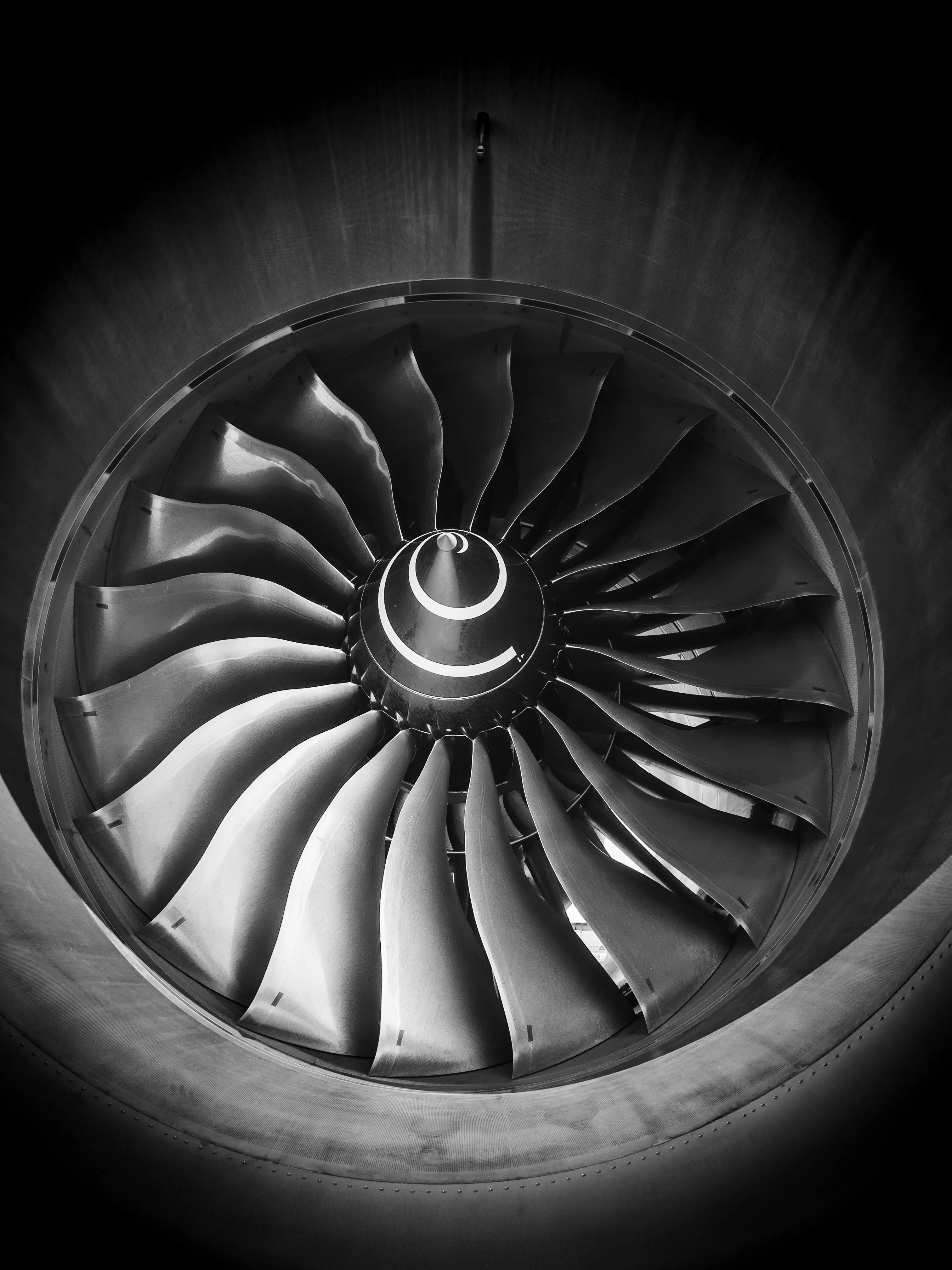 Close Up Of An Airplane Engine · Free