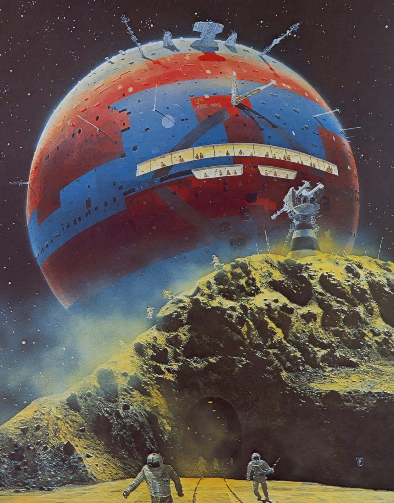 Retro Sci Fi Phone Wallpaper