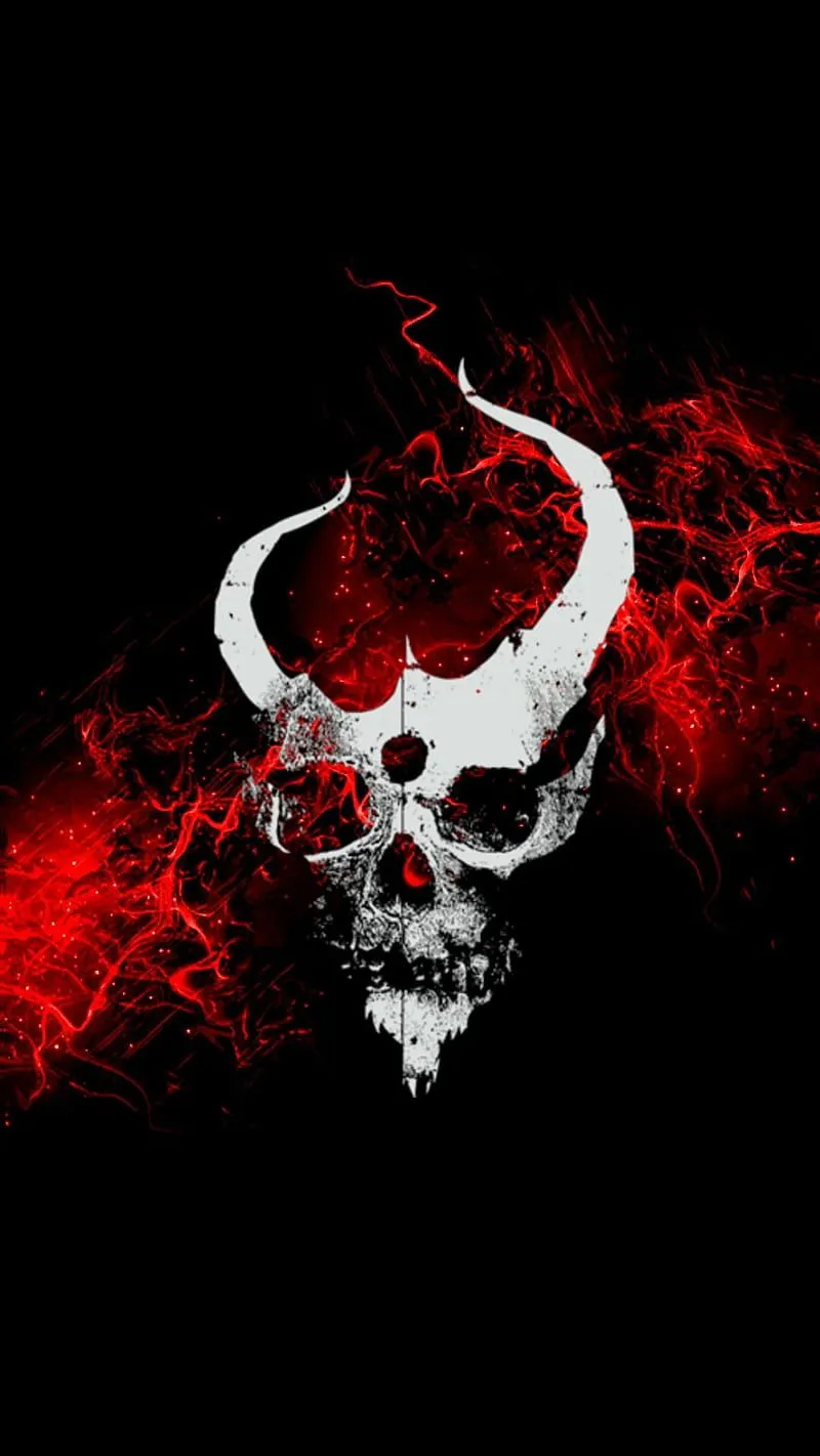 Demon Hunter, black, christian, demon, hunter, metal, red, skull, HD phone wallpaper
