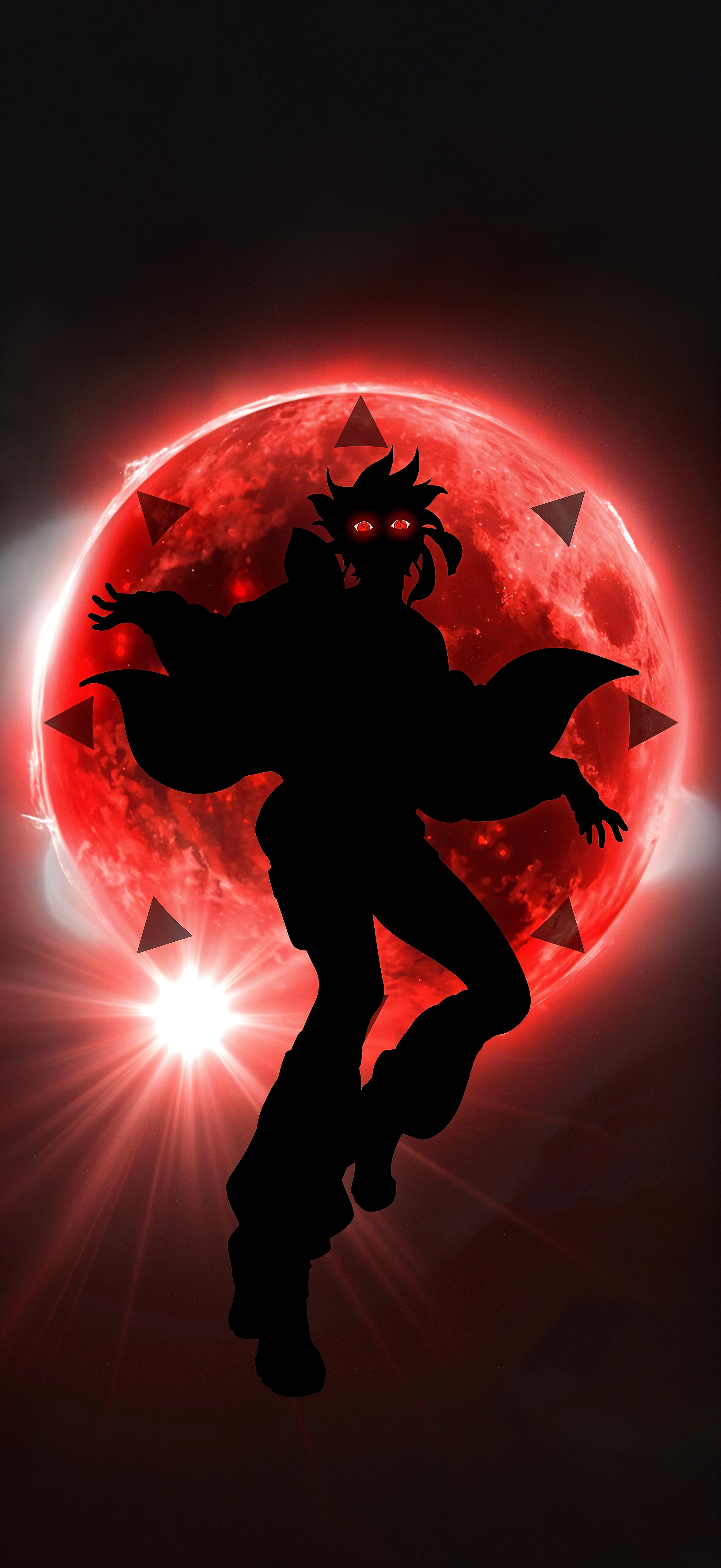 Red Moon Demon 4K Wallpaper