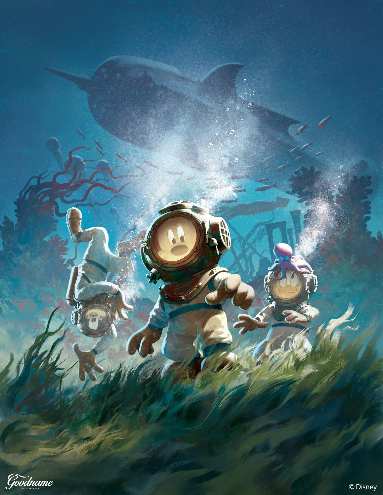 Disney Leagues under the sea Illustrations