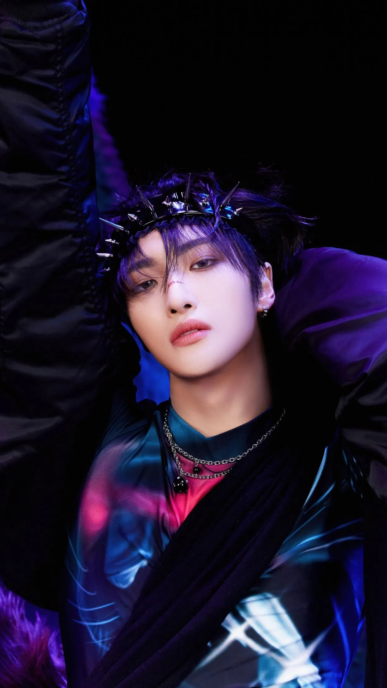 Seonghwa Wallpaper 4K, Neon, ATEEZ, K Pop Idol