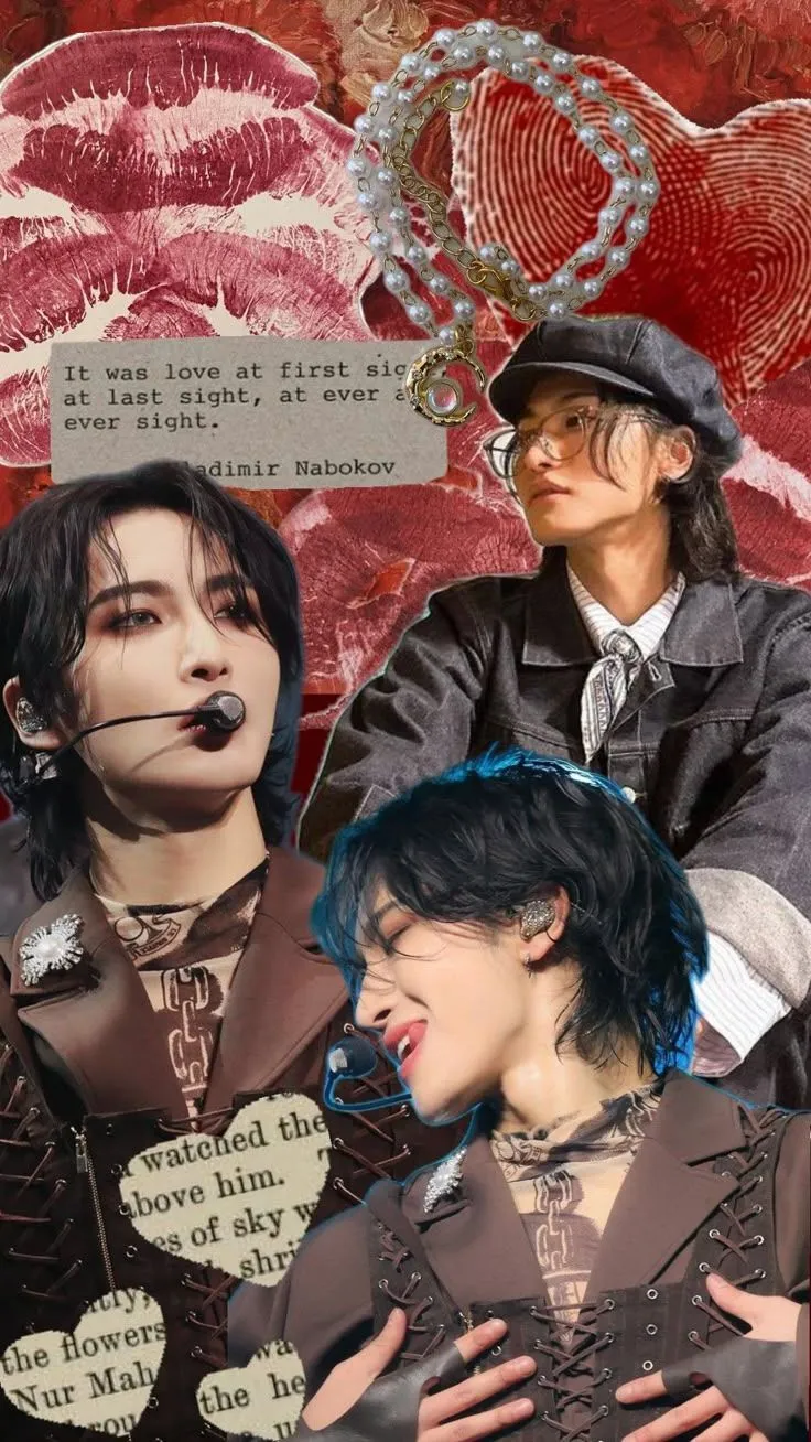 seonghwa #ateez #wallpaper #red