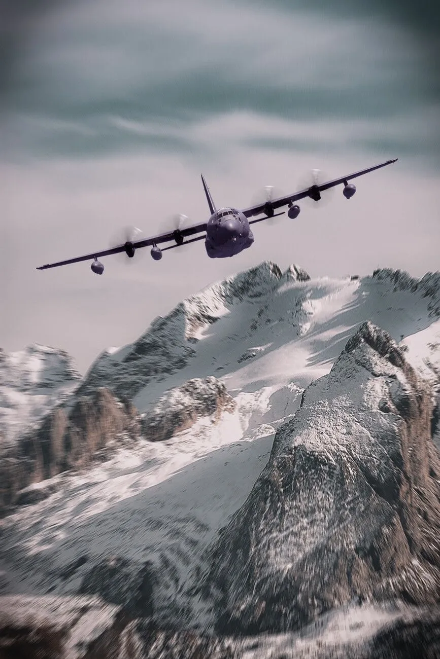 Poster USAF Hercules. Wall Art 1 FREE