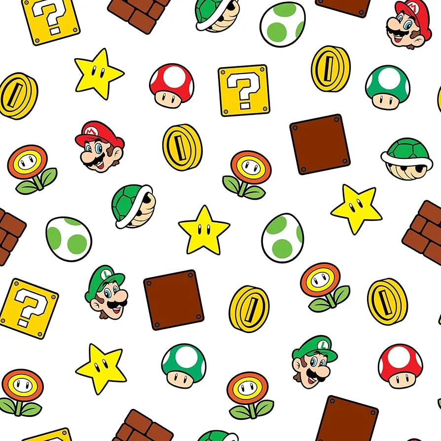 Nintendo Super Mario Peel and Stick Wallpaper by RoomMates, RMWS1226, Toys & Games