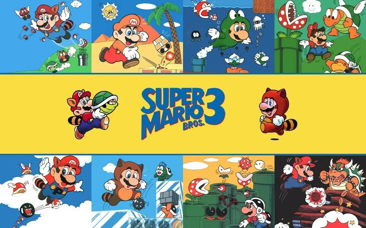 Super Mario Bro's 3 NES Poster