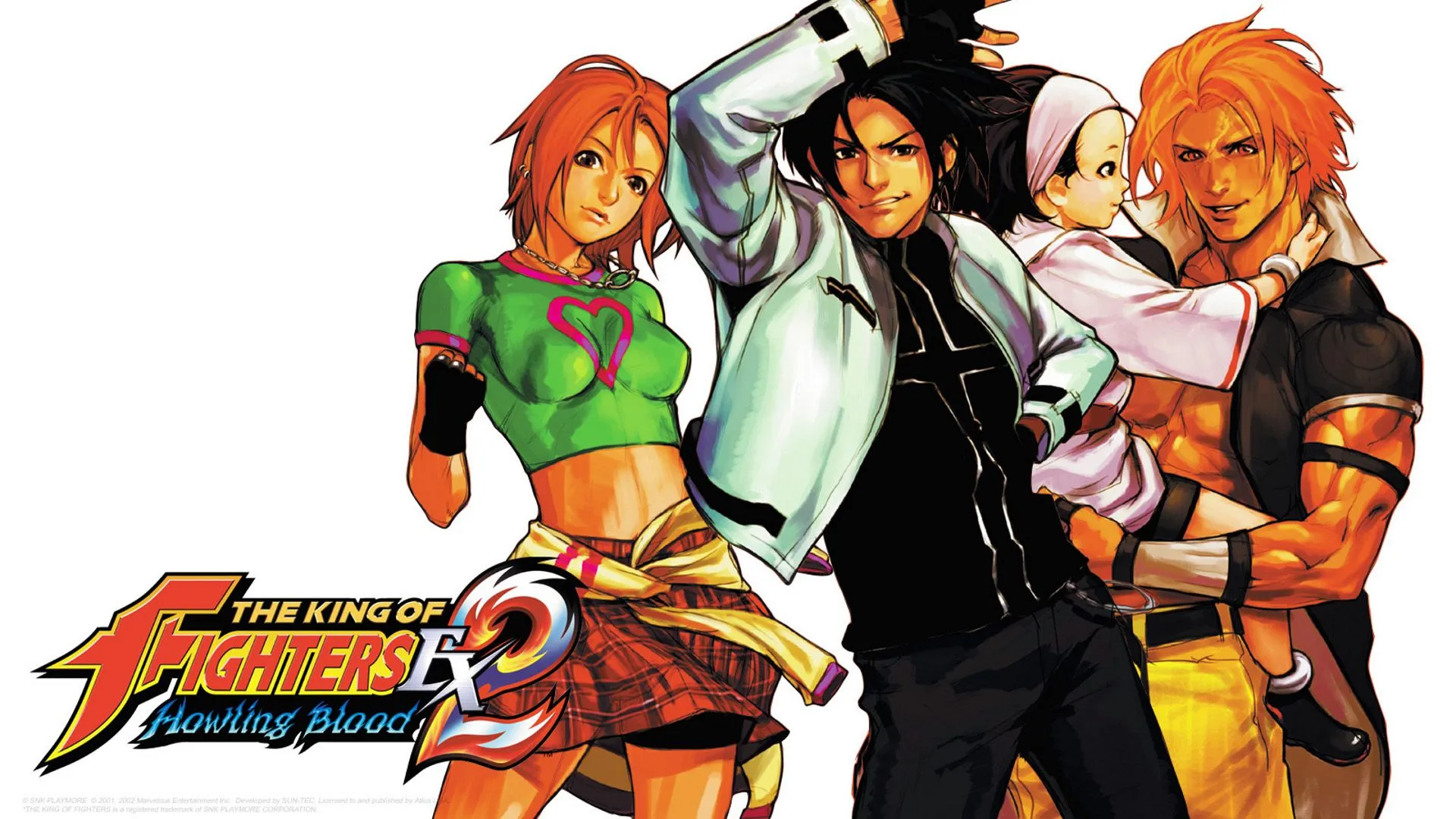 Download Reiji Oogami Moe Habana Kyo Kusanagi Video Game The King Of Fighters EX2: Howling Blood HD Wallpaperx1080