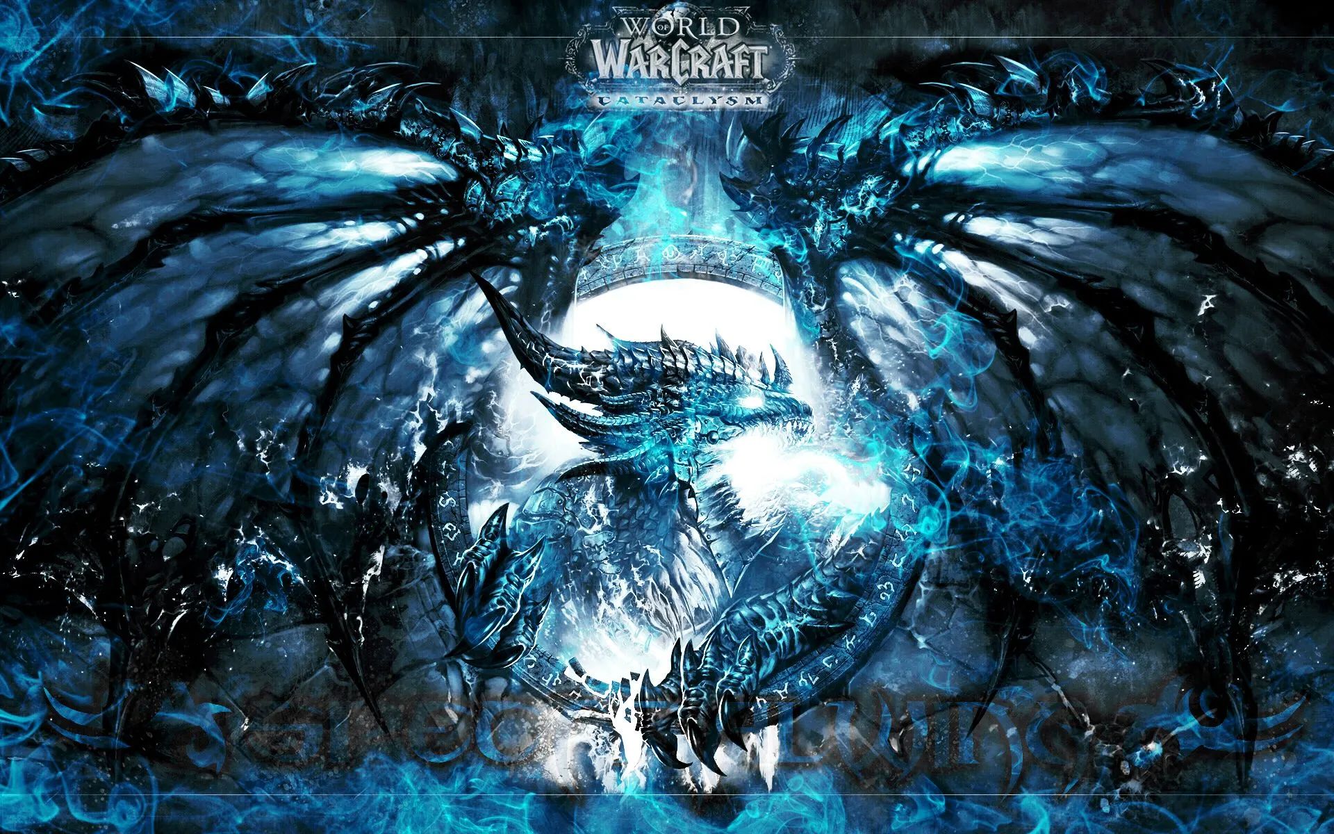 Wallpaper World Of Warcraft, Cataclysm, Wow, Dragon, Deathwing, Neltharion The Earth Warder, Deathwing The Destroyer For Mobile And Desktop, Section игры, Resolution 1920x1200