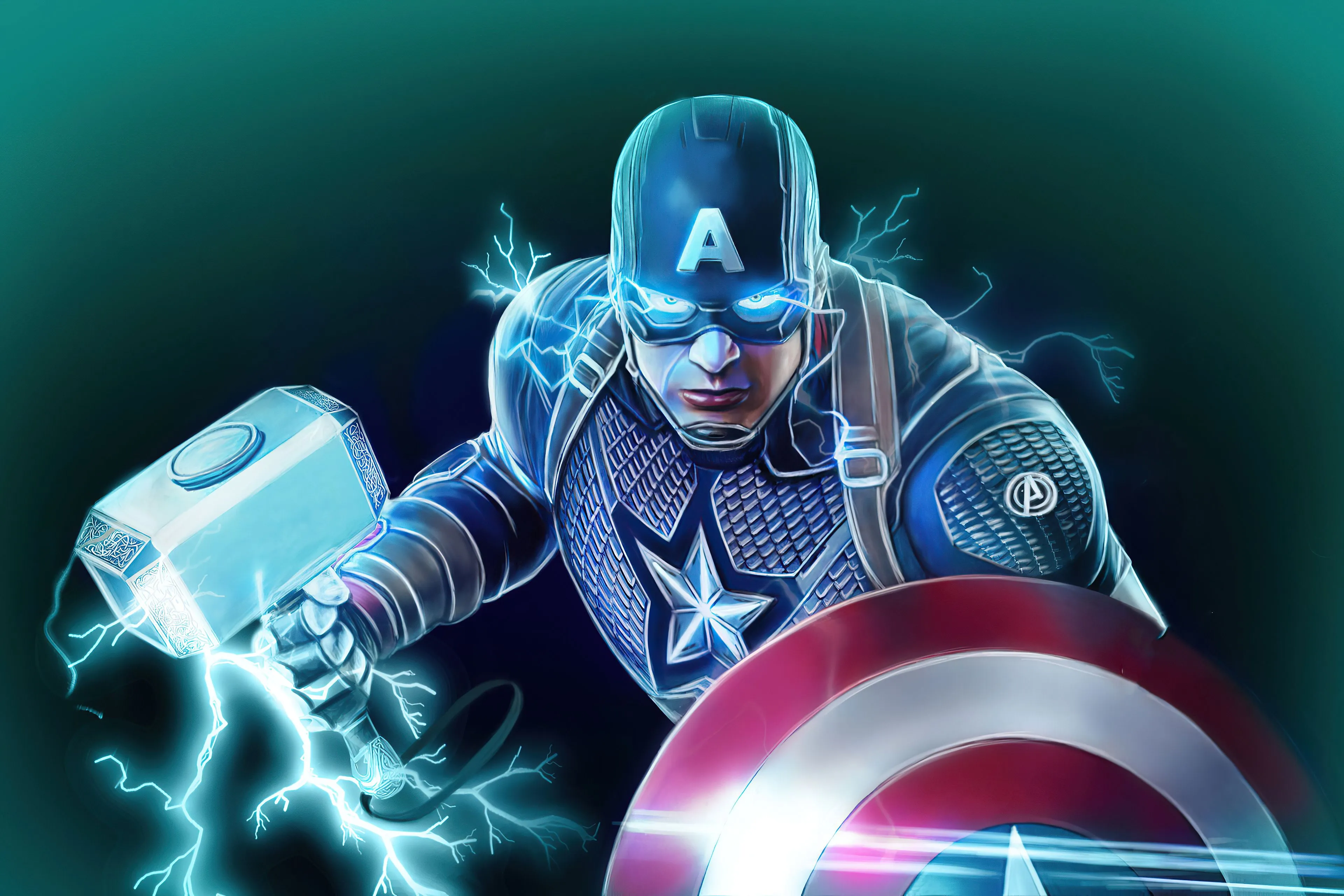 Captain America Shield And Hammer Power Wallpaper, HD Superheroes Wallpaper, 4k Wallpaper, Image, Background, Photos and Picture
