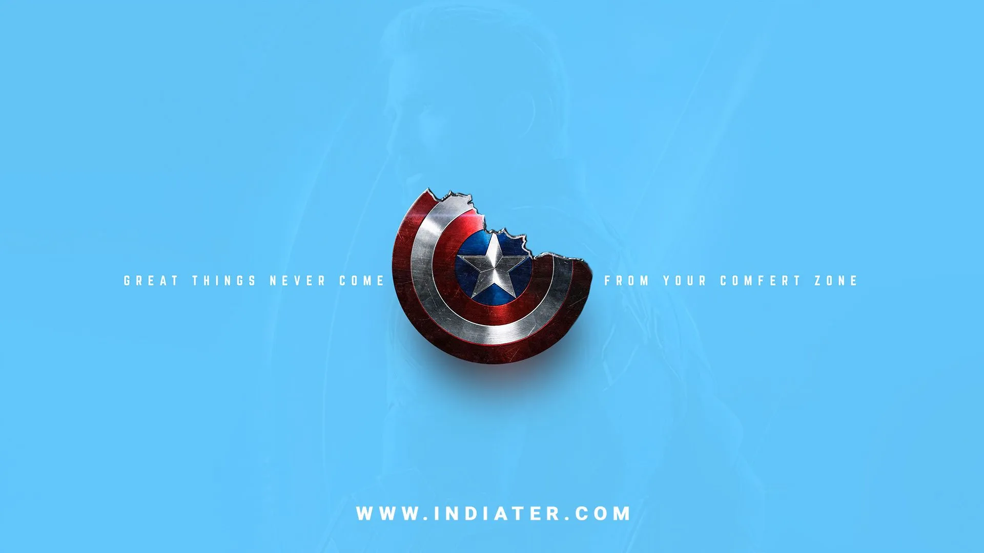 Different Color Captain America Shield Wallpaper with Positive Quotes Adobe Photohop Background Designs Free Download