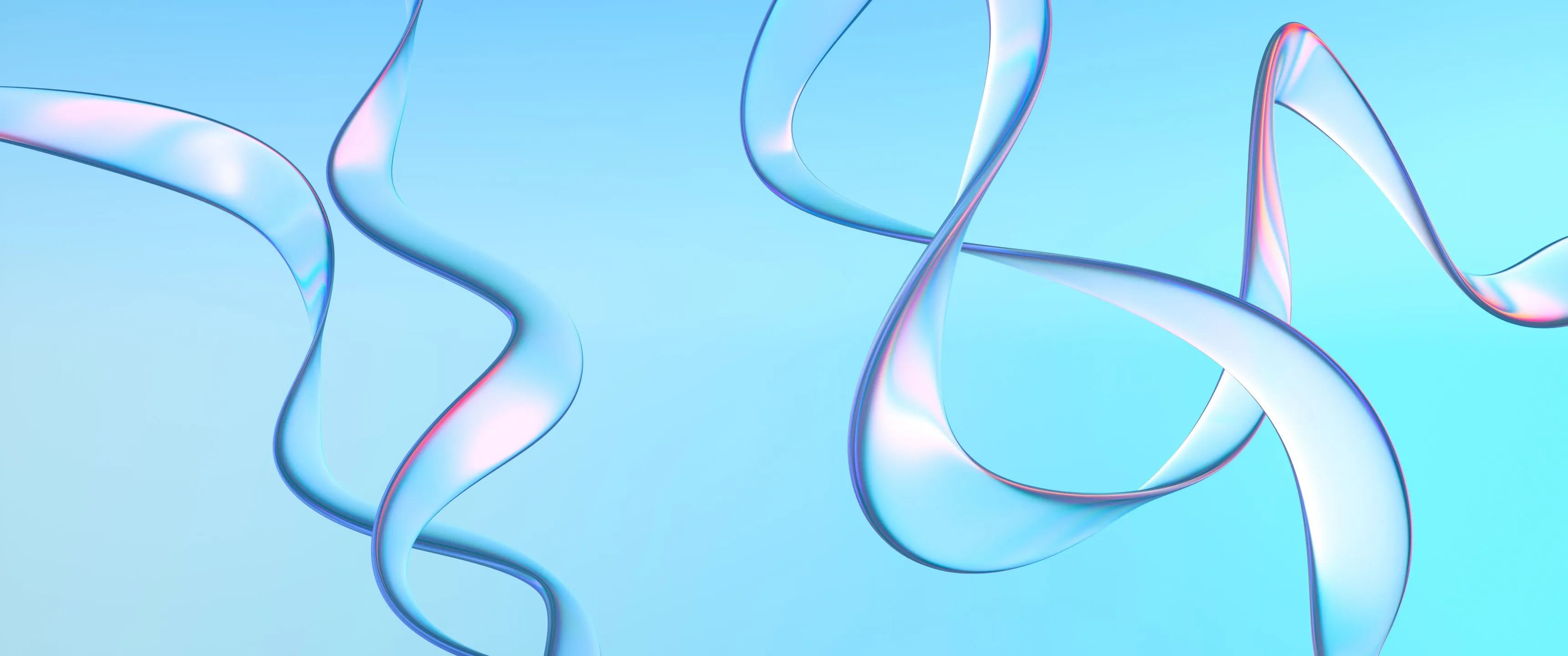 Cyan Wallpaper 4K, Glass, Light, Abstract background