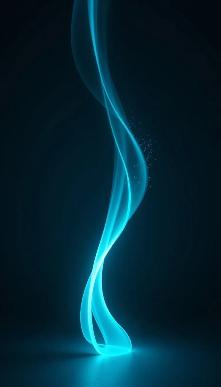 Free Flowing Cyan Light Image, Light, Streak