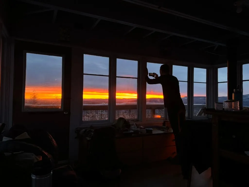 First Light in a Fire Tower Casey Schreiner